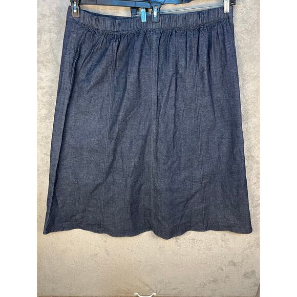 D&Co Denim Maxi Skirt Size 3X Pull On Minimalist NWOT - Picture 3 of 6